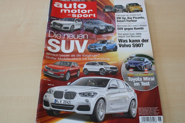 Deckblatt Auto Motor und Sport (18/2016)